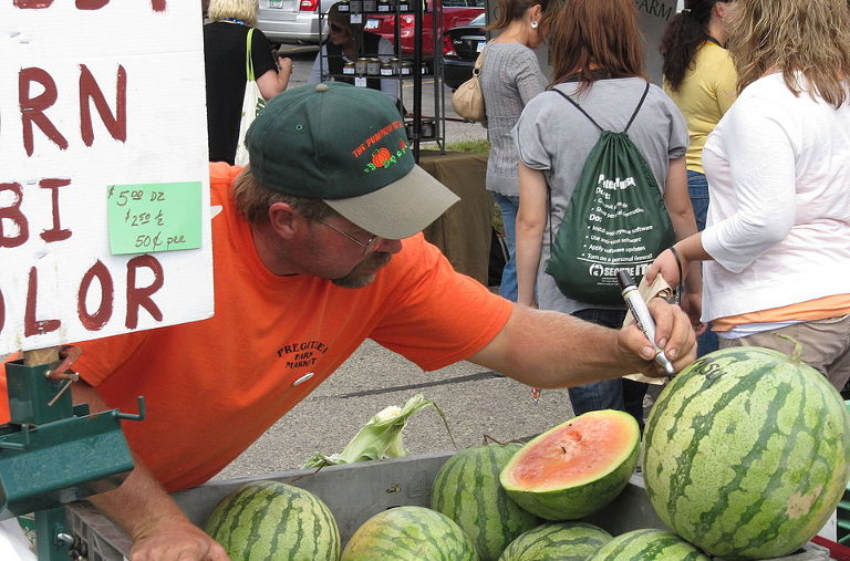 Farmers' market in Michigan