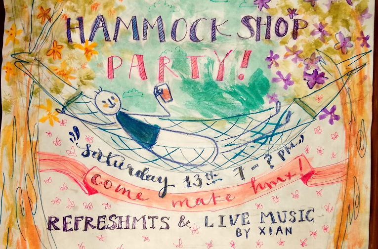 Twin Oaks Community Hammock party