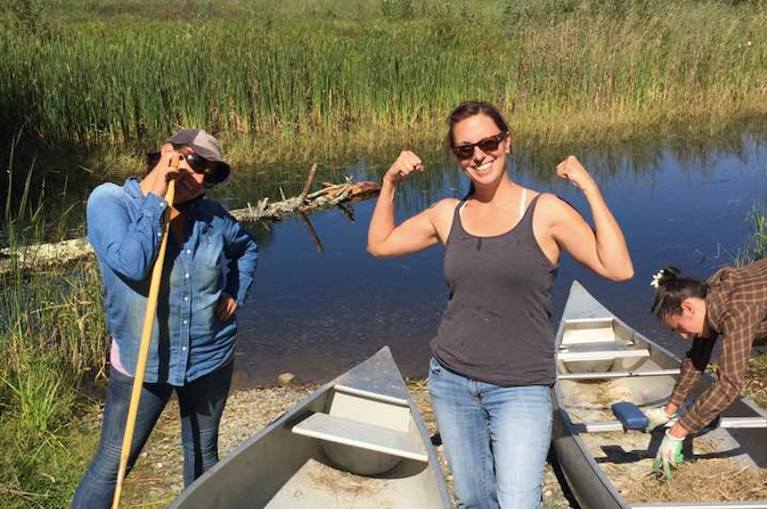 Harvesting wild rice