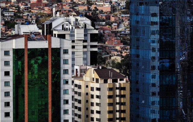 slums and skyscrapers