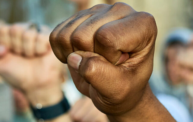 raised fist