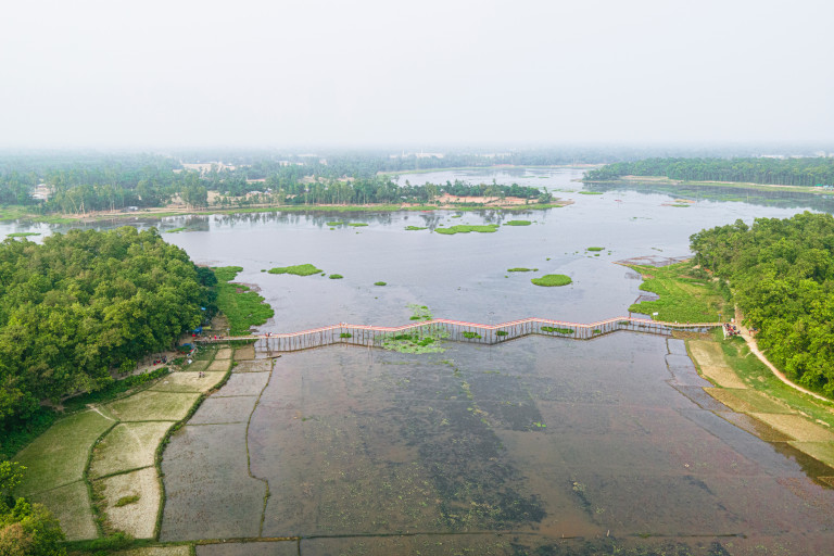 Asurar Bill & Seikh Rasel national Park in Nawabganj, Dinajpur, Rangpur, Bangladesh.