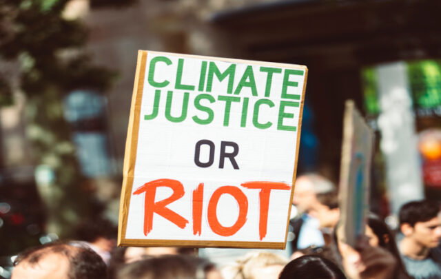 climate justice protest