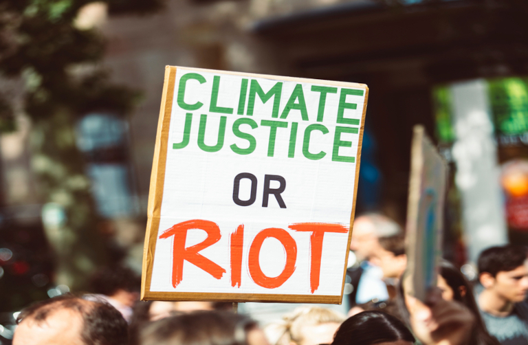 climate justice protest