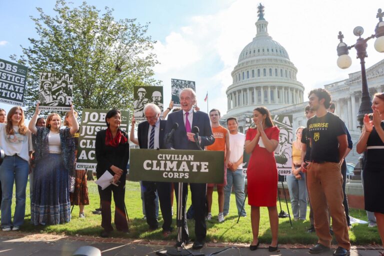 American Climate Corps rally