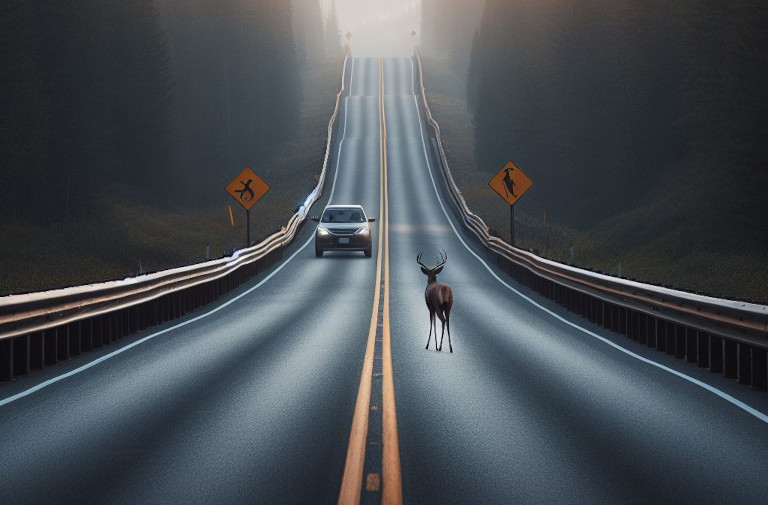 Deer collision