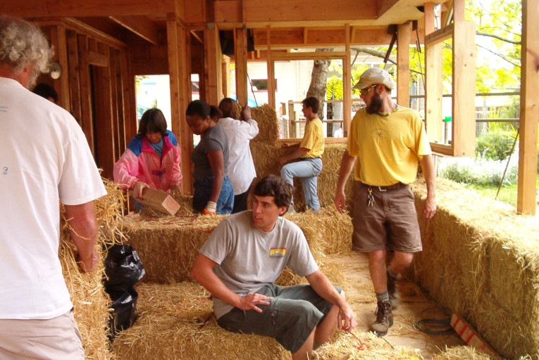 Strawbale construction