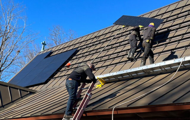 solar panel installation