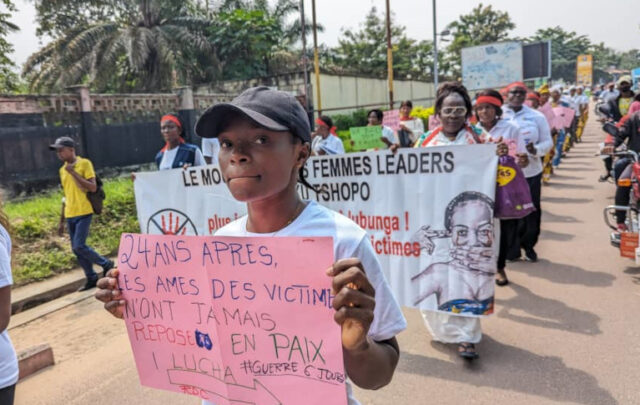 Women's protest in Congo