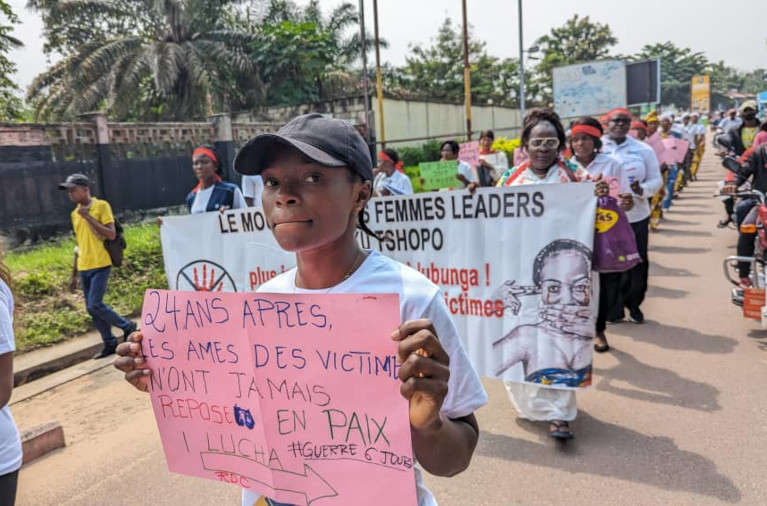 Women's protest in Congo