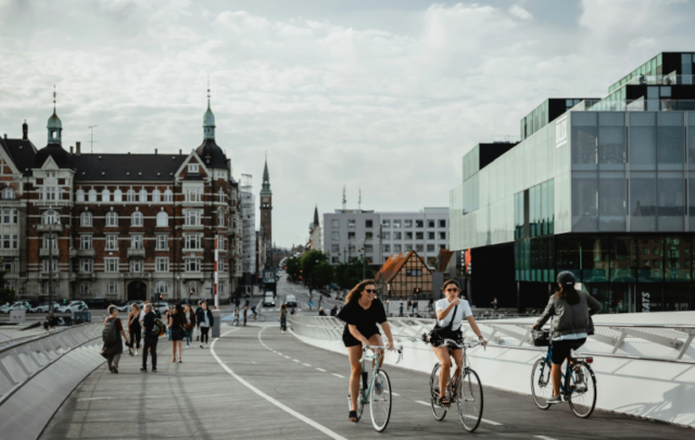 people on bikes