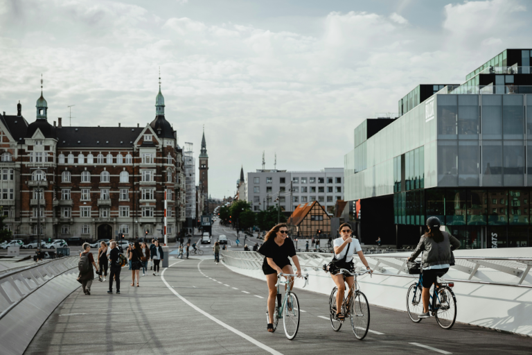 people on bikes