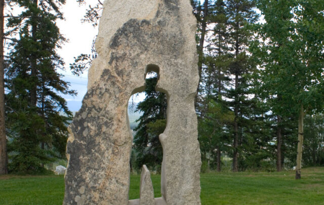 First Nations Landscape Sculpture North End Gallery Whitehorse Yukon Territory Canada.