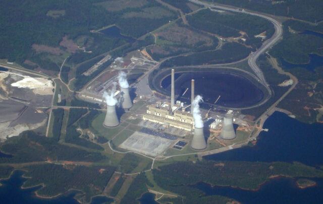 Scherer coal plant north of Macon, Georgia.