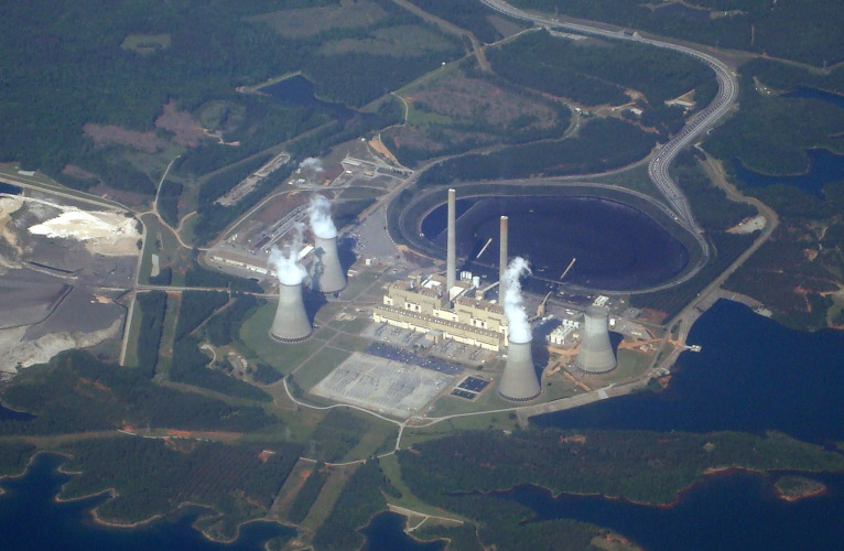 Scherer coal plant north of Macon, Georgia.