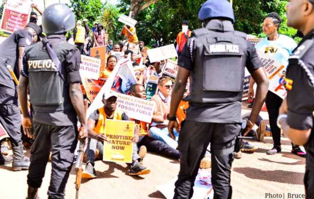 Students against EACOP protest