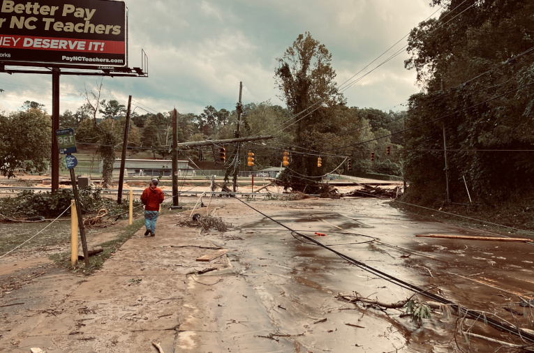 Hurricane Helene damage