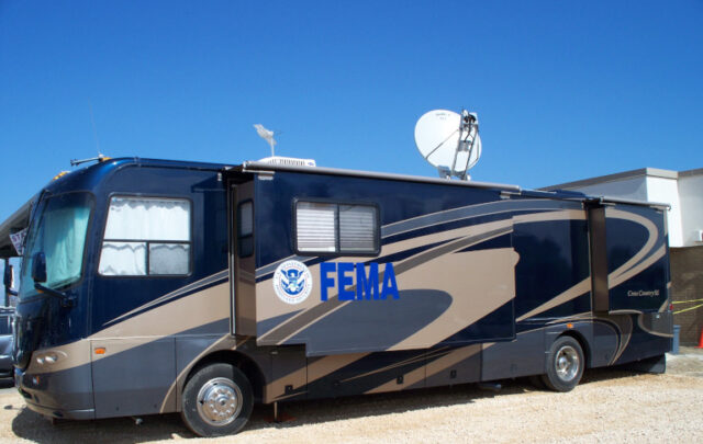 FEMA hurricane support bus