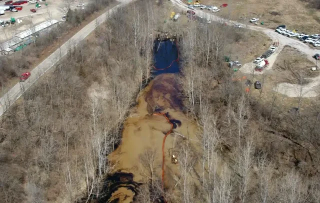 Crude oil spill