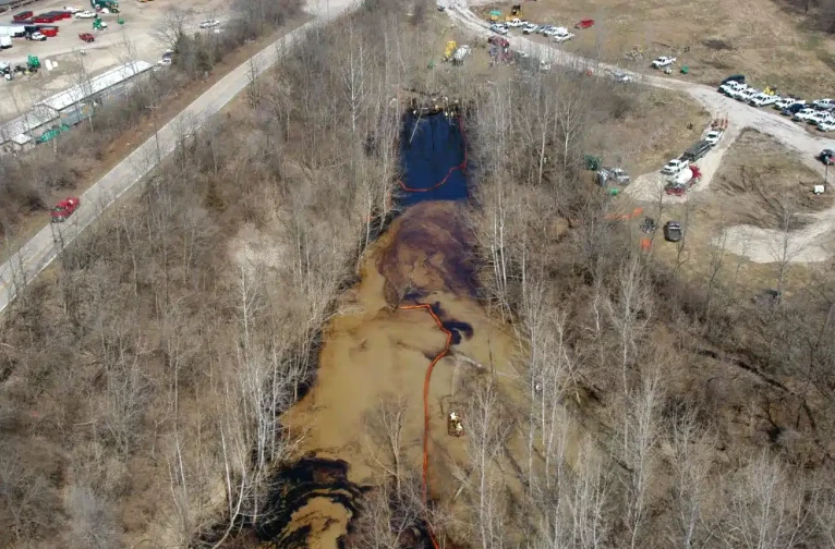 Crude oil spill