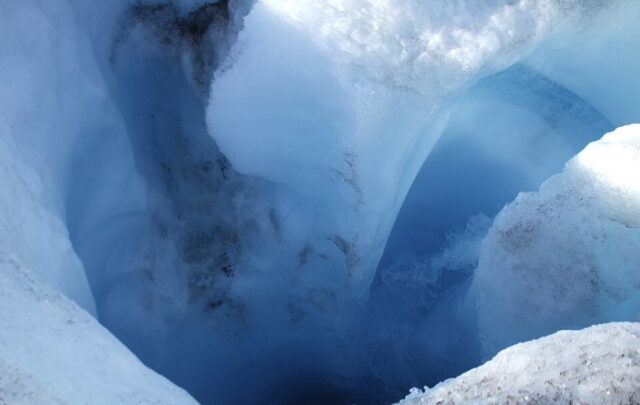 Meltwater from the Greenland glacier