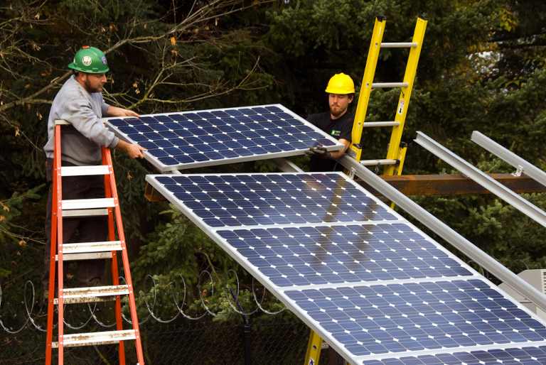 installing solar panels