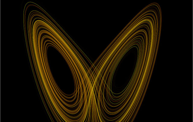 Lorenz attractor in chaos theory