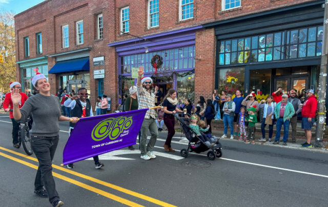 Climate change protest in Carrboro