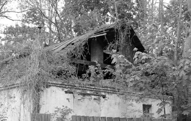 Abandoned house after Chernobyl disaster