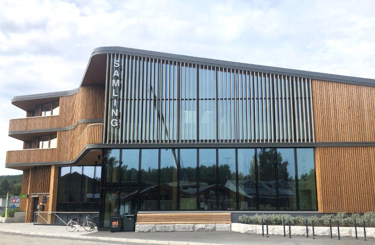 The zero heating library in Nord Odal, Norway (2020).