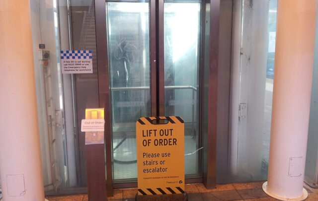 broken lift