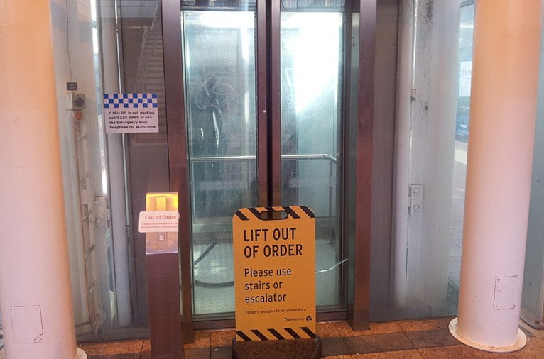 broken lift