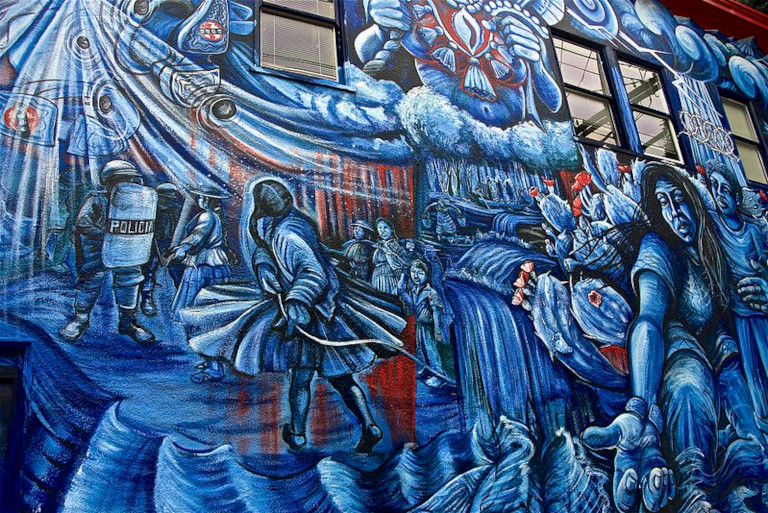 protest mural