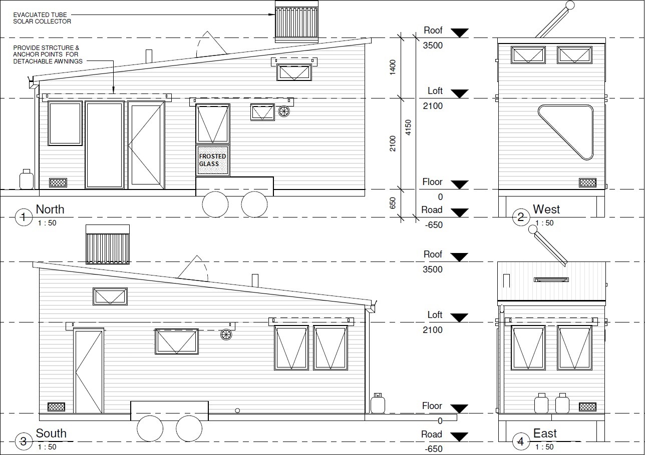 Tiny house чертеж